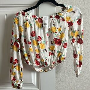 H&M Floral Crop Top